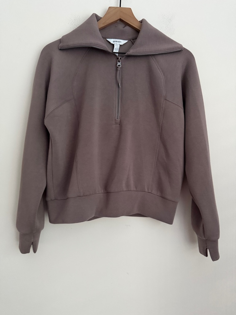 SPANX Women’s Air Essentials Half Zip Ultra Soft Pullover S - Picture 2 of 8